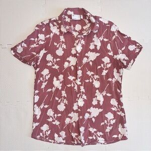 ASOS Mauve and White Floral Shirt